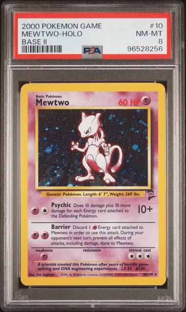 Mewtwo 10/130 Base Set 2 PSA 8 96528256