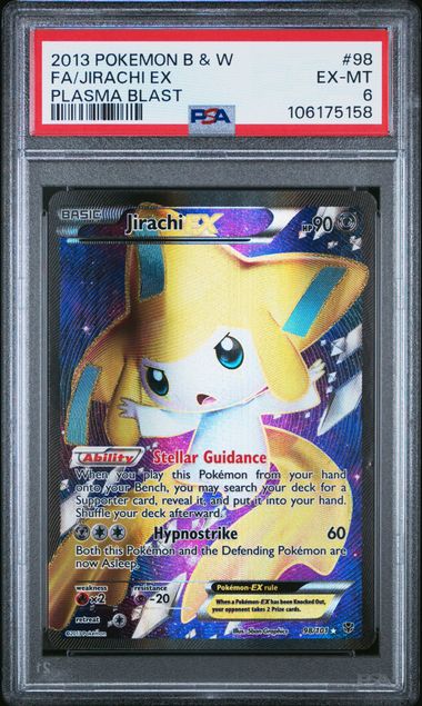Jirachi EX 98/101 Plasma Blast PSA 6 106175158