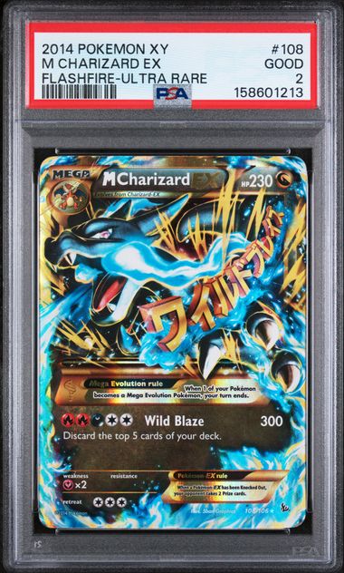 M Charizard EX 108/106 XY Flashfire PSA 2 158601213