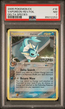 Vaporeon Delta Species - Rev. Holo 18/113 Delta Species PSA 7 85012253