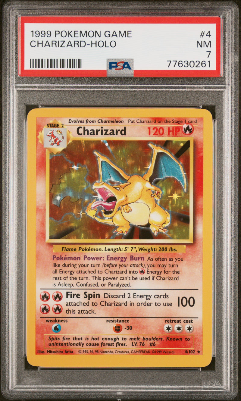 Charizard 4/102 Base Set PSA 7 77630261