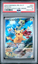 Pikachu 001/SV-P JPN Pre-Order Promo PSA 10 115313127