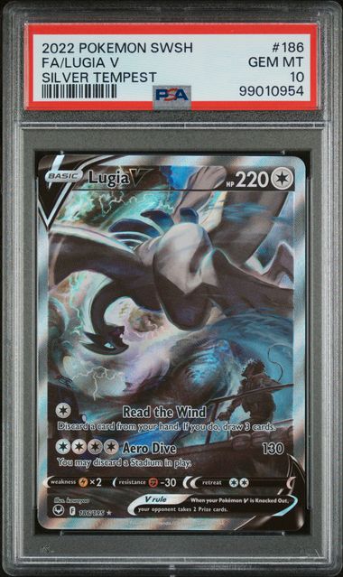 Lugia V FA 186/195 Silver Tempest PSA 10 99010954