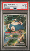 Snorlax 051 151 Elite Trainer Box Promo PSA 10 88317972