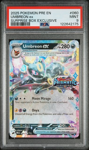 Umbreon ex (Stamped) 060/131 Prismatic Evolutions PSA 9 122642175