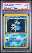 Misty's Seadra - Holo 9/132 Gym Heroes 1st Edition PSA 2 103232629