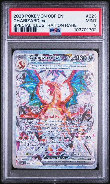 Charizard ex 223/197 Obsidian Flames PSA 9 103701702