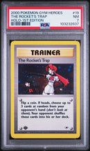 The Rocket's Trap 19/132 Gym Heroes 1st Edition PSA 7 103232637