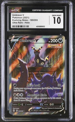 Umbreon V 189/203 Evolving Skies CGC 10 4055889003