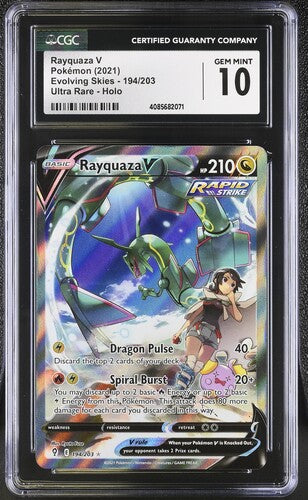 Rayquaza V 194/203 Evolving Skies CGC 10 4085682071