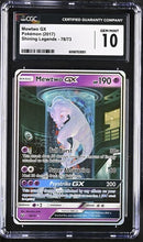 Mewtwo GX 78/73 Sun & Moon: Shining Legends CGC 10 6006703001