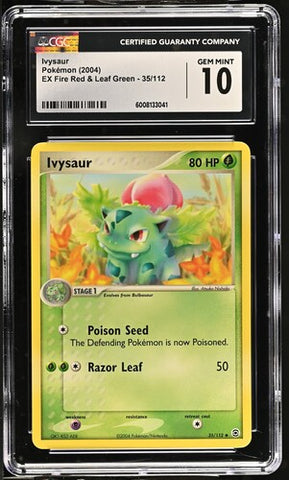 Ivysaur 35/122 EX FIreRed & LeafGreen CGC 10 6008133041