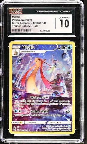 Milotic TG02/TG30 SIlver Tempest CGC 10 6020618055