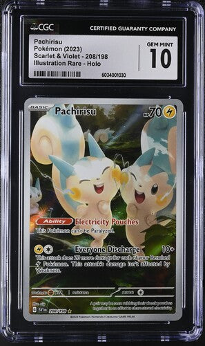 Pachirisu 208/198 S&V Base Set CGC 10 6034001030