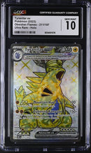 Tyranitar ex 211/197 Obsidian Flames CGC 10 6034001078