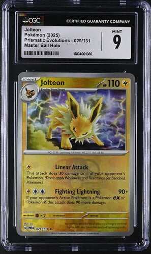 Jolteon (Master Ball) 029/131 Prismatic Evolutions CGC 9 6034001086