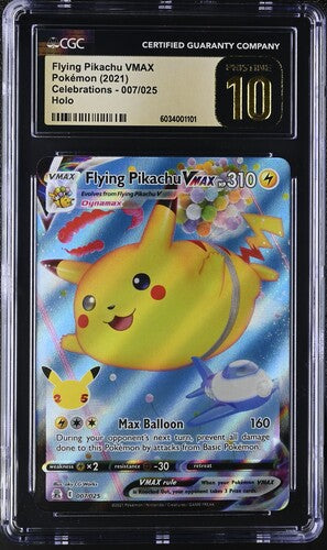 Flying Pikachu VMAX 007/025 Celebrations CGC Pristine 10 6034001101