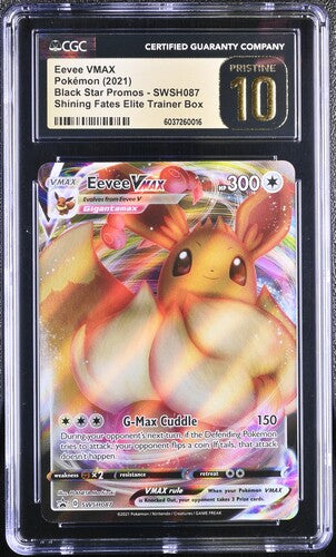 Eevee VMAX SWSH087 Black Star Promo CGC Pristine 10 6037260016