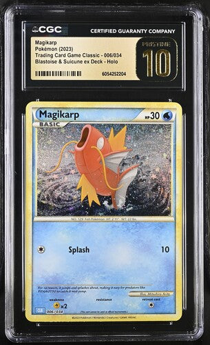 Magikarp - Holo 006/034 TCG Classic (Blastoise Suicune Deck) CGC Pristine 10 6054252204