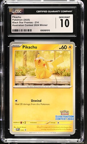 Pikachu (214) 2024 Illustration Contest Winner CGC 10 6062681015