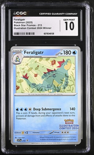 Feraligatr (213) Illusration Contest 2024 Winner CGC 10 6078346128
