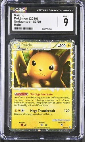Raichu Prime 83/90 Undaunted CGC 9 6091706055
