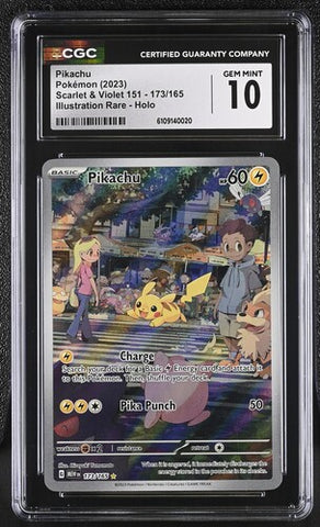 Pikachu 173/165 S&V: 151 CGC 10 6109140020