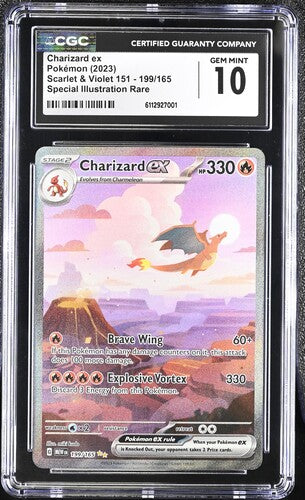 Charizard ex 199/165 S&V: 151 CGC 10 6112927001