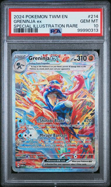 Greninja ex 214/167 Twilight Masquerade PSA 10 99990313