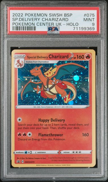 Special Delivery Charizard SWSH075 Black Star Promo PSA 9 71199369