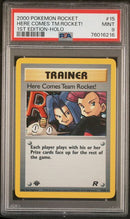 Here Comes Team Rocket! - Holo 15/82 Team Rocket 1st Edition PSA 9 76016216