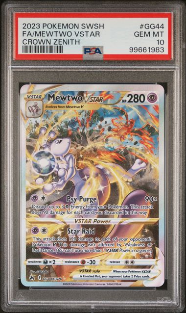 Mewtwo VSTAR GG44/GG70 Sword & Shield: Crown Zenith PSA 10 99661983