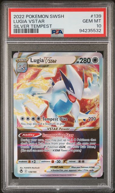Lugia VSTAR 139/195 Silver Tempest PSA 10 94235532