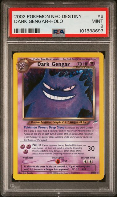 Dark Gengar - Holo 6/105 Neo Destiny PSA 9 101888697