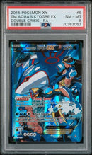 Team Aqua's Kyogre EX 6/34 XY: Double Crisis PSA 8 70363053