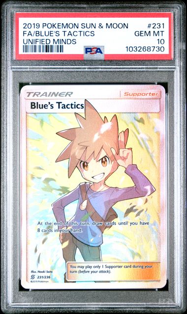 Blue's Tactics 231/236 Unified Minds PSA 10 103268730