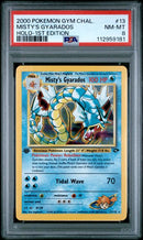 Misty's Gyarados - Holo 13/132 Gym Challenge 1st Edition PSA 8 112959181