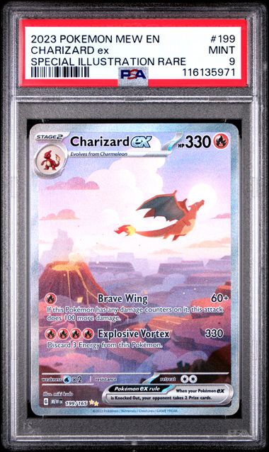 Charizard ex 199/165 S&V: 151 PSA 9 116135971