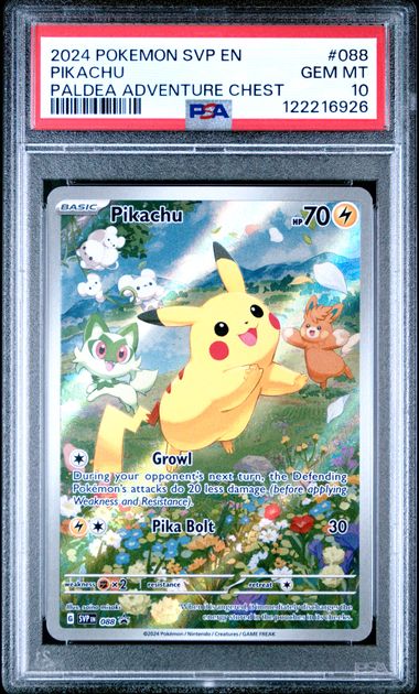 Pikachu (088) Black Star Promo PSA 10 122216926