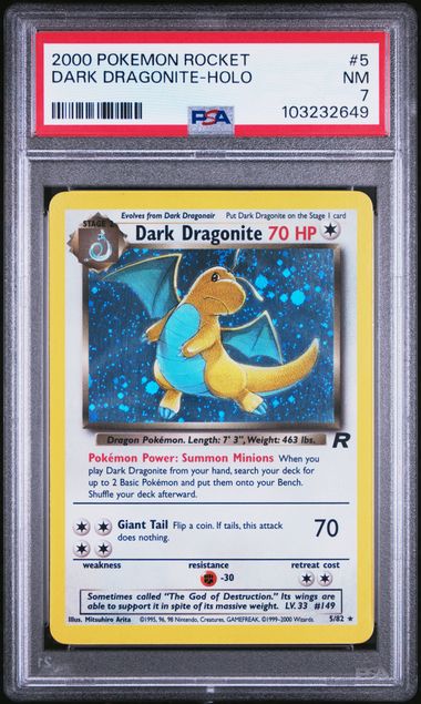 Dark Dragonite - Holo 8/64 Team Rocket PSA 7 103232649