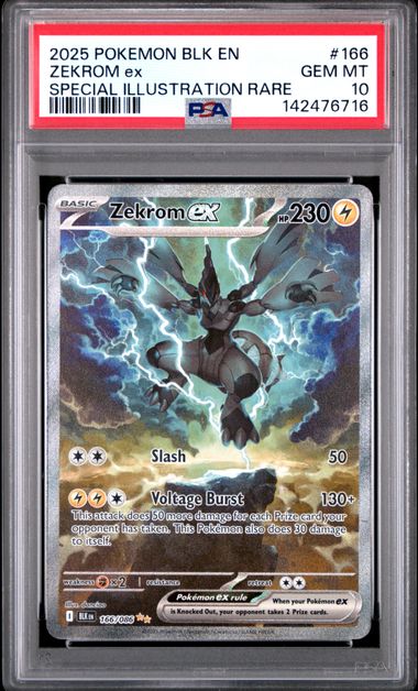 Zekrom ex 166/086 Black Bolt PSA 10 142476716