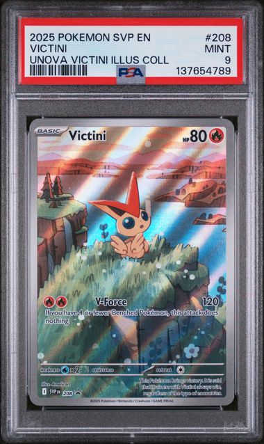 Victini (208) Black Star Promo PSA 9 137654789