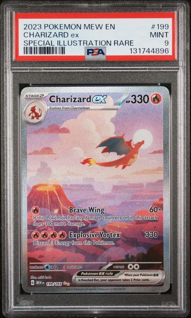 Charizard ex 199/165 S&V: 151 PSA 9 131744896