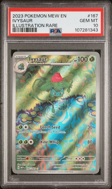 Ivysaur 167/165 151 PSA 10 107281343