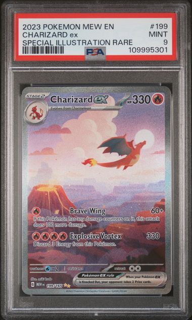 Charizard ex 199/165 S&V: 151 PSA 9 109995301