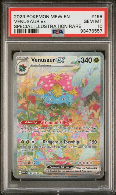 Venusaur ex 198/165 S&V: 151 PSA 10 93476557