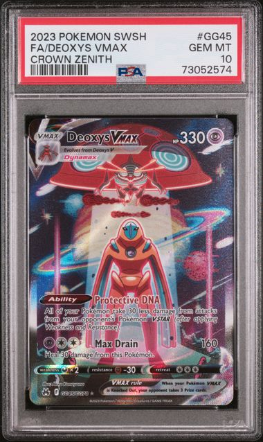 Deoxys VMAX GG45/GG70 Crown Zenith PSA 10 73052574