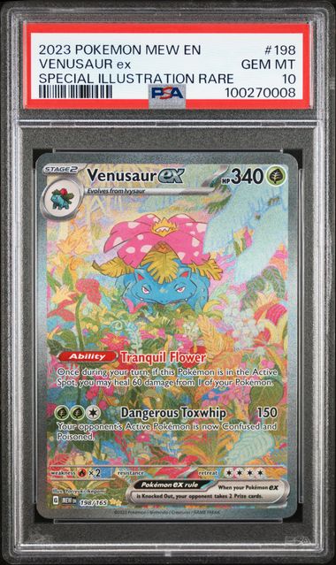 Venusaur ex 198/165 S&V: 151 PSA 10 100270008
