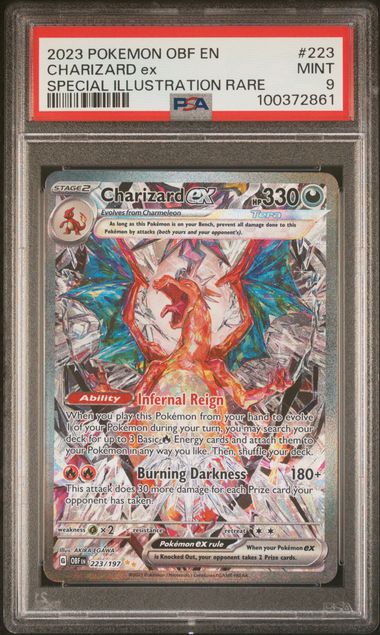 Charizard ex 223/197 Obsidian Flame PSA 9 100372861