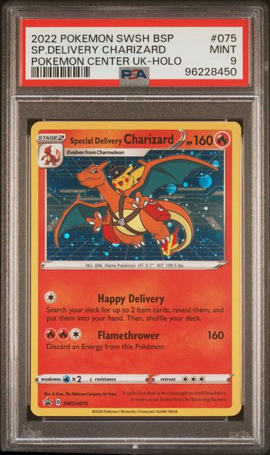 Special Delivery Charizard SWSH075 Pokemon Center UK Promo PSA 9 96228450